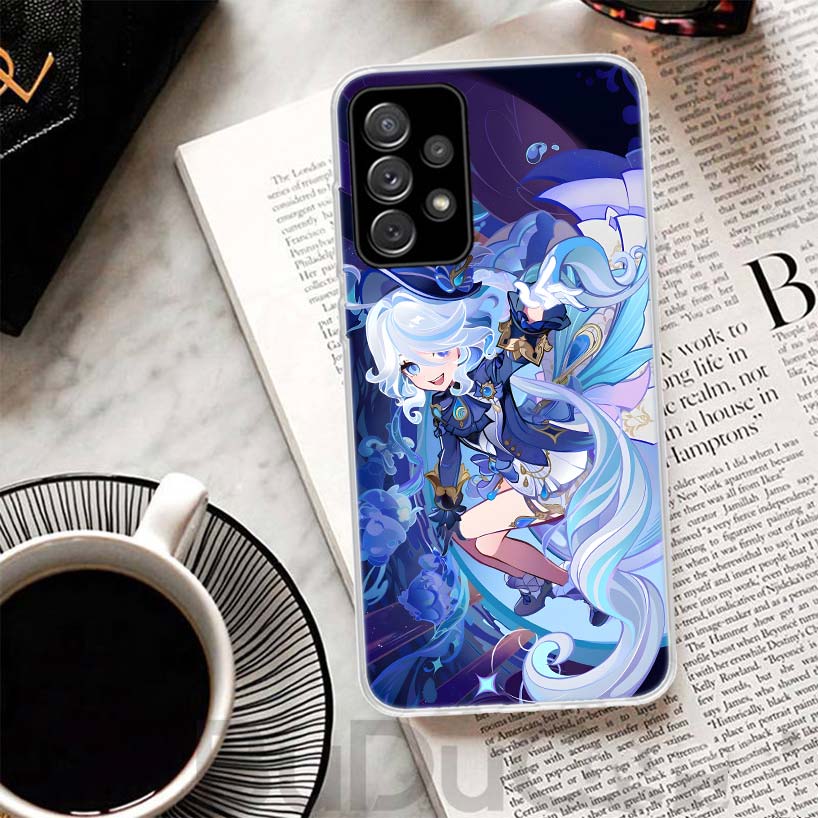 Genshin Impact Furina Cover For Samsung Galaxy A52 A42 A32 A22 A12 A50 A51 Phone Case A70 A71 A40 A41 A30S A31 A20E A21S A10S Ga