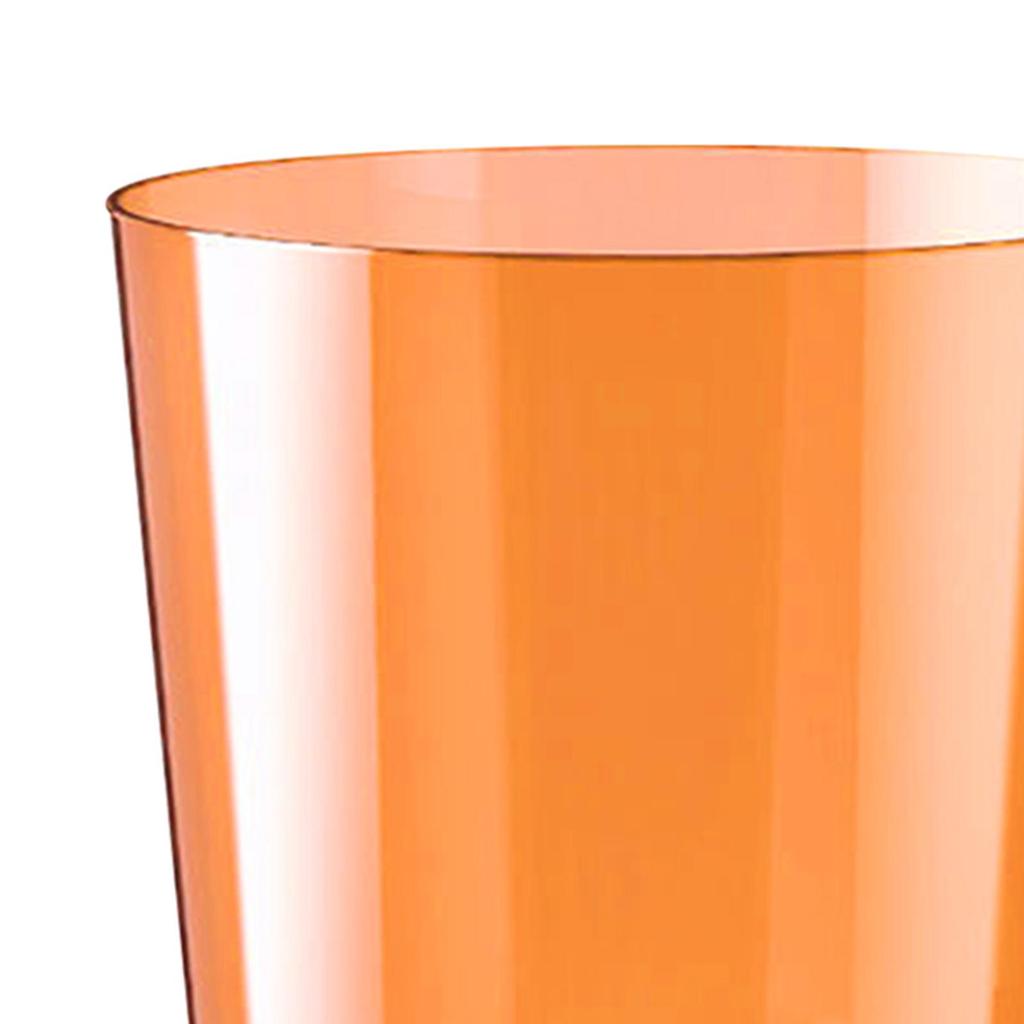 Dustbin Wastebasket Transparent Round Modern Garbage Container Trash Can for Bedroom Kitchen Office Bathroom Home
