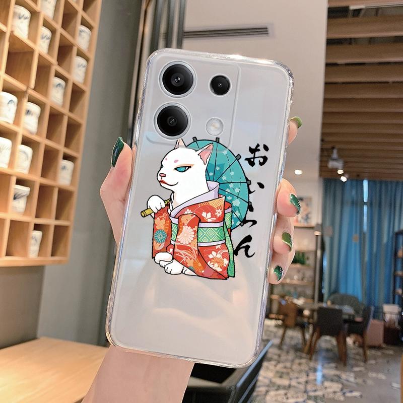 Silikonové pouzdro s vtipným kresleným vzorem pro Xiaomi Redmi Note 13 Pro Poco C65 Samsung A55 A35 M35 iPhone Ochranný kryt s nárazy