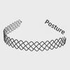 Adjustable Metal Wavy Hairband for Long Hair - Unisex Celebrity Style