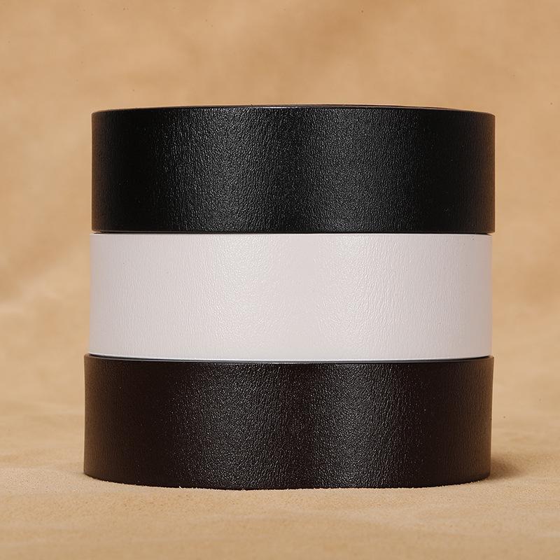 Men's Genuine Leather Automatic Buckle Cowhide Belt Strap, Extra Long, Retro Design