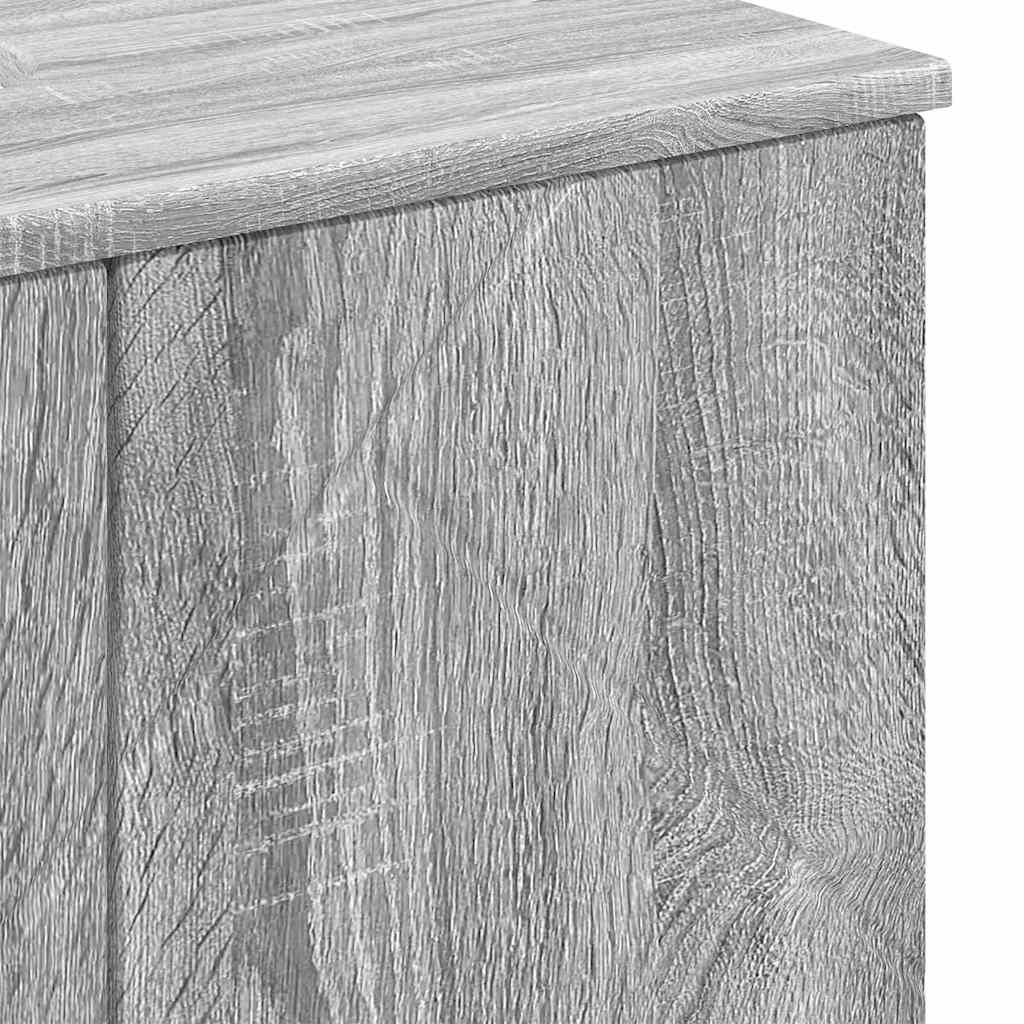 Bathroom Cabinet with Storage Grey Sonoma 61 x 35 x 64 cm