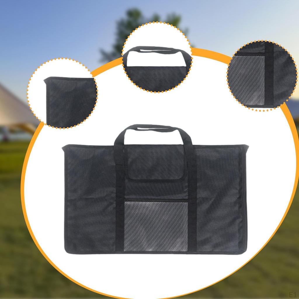 Folding Table Storage Bag with Carry Handle Organizer Wear Resistant Picnic Tote Carrying