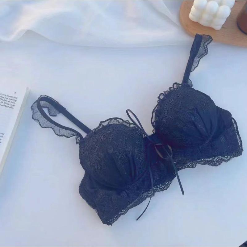 Dámské Letní Sexy Krajkové Malý Hrudník Nabírání Bez Kostice Plochý Hrudník Speciální Spodní Prádlo