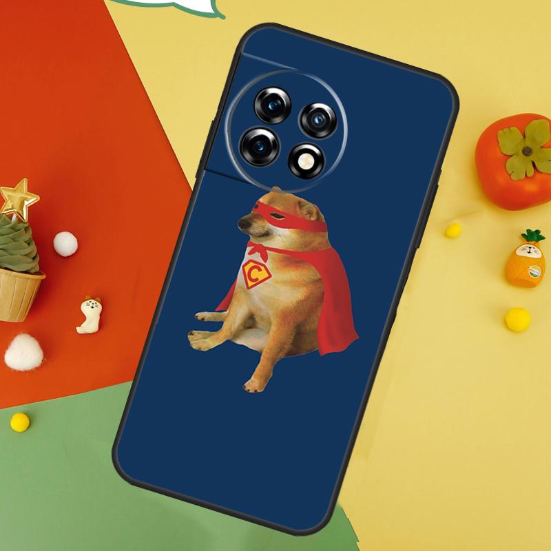 Cheems Doge Case For OnePlus 15 12 12R 13T 13R 13 11 9 10 Pro 10T 8T Nord 5 CE 2 3 4 Lite N20 N30 Cover