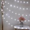 33ft 100 LED Plug in Pastel Christmas Flower String Lights Hanging Decor | Decorative Soft Crystal Petal Cherry Blossom Lamp for Easter, Valentine's