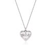 [Stonehenge]] Silver Heart Cubic Necklace Sc24D02E