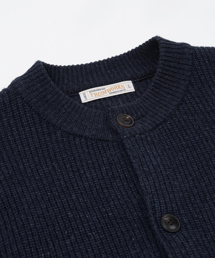 Frizmworks Heavy Wool Round Cardigan _ Indigo
