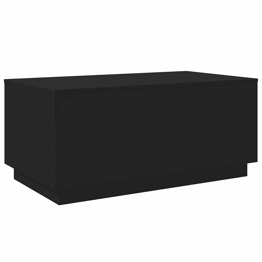LED Coffee Table Black 90 x 50 x 40 cm