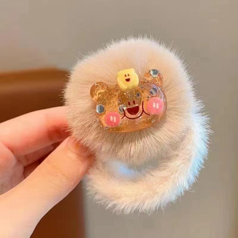 Children's Plush Cartoon Hair Ties - Soft, Cute, and Gentle On Hair