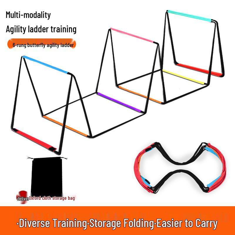 Multifunctional Butterfly Agility & Hopscotch Ladder for Kids  Basketball, Fitness, & Football Training
