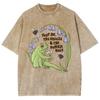 Frog Print Women T-Shirt Wash Cotton Oversized Tees Fashion Design Funny Short Sleeve Summer Comfortable Pullover