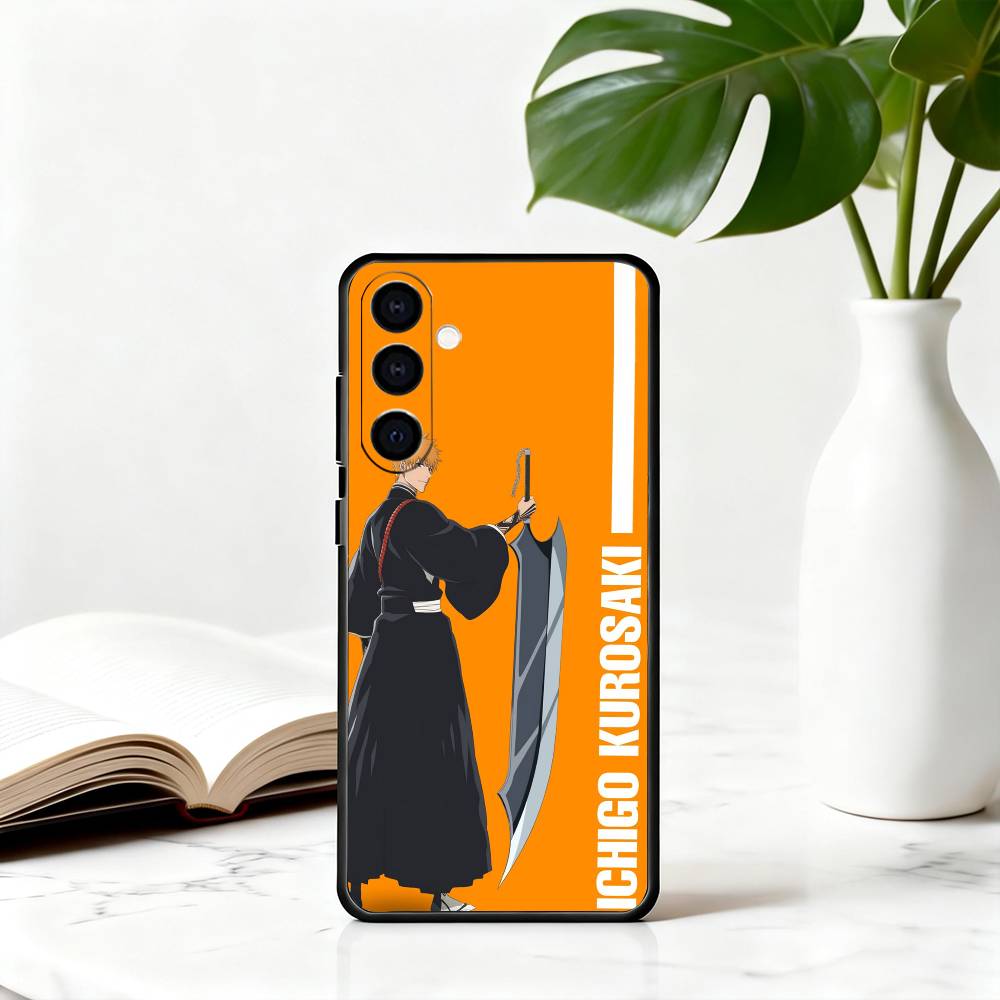 I-Ichigo B-B-BLEA-CH K-Kurosaki Phone Case For Samsung Galaxy A73,A72,A71,A70,A53,A52,A51,Others Soft Black Cover