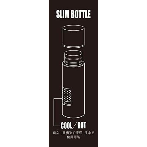 Captain Stag (CAPTAIN STAG) UE-3524 Double Stainless Steel Water Bottle, Direct Drinking, Vacuum Insulated, Keeps Hot or Cold, Slim, Ultra-Compact, 15