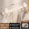 Metal Bathroom Towel Holder Suction Cup Simply Storage Clothes Hanger Hook Convenient Single Row Coat Rack