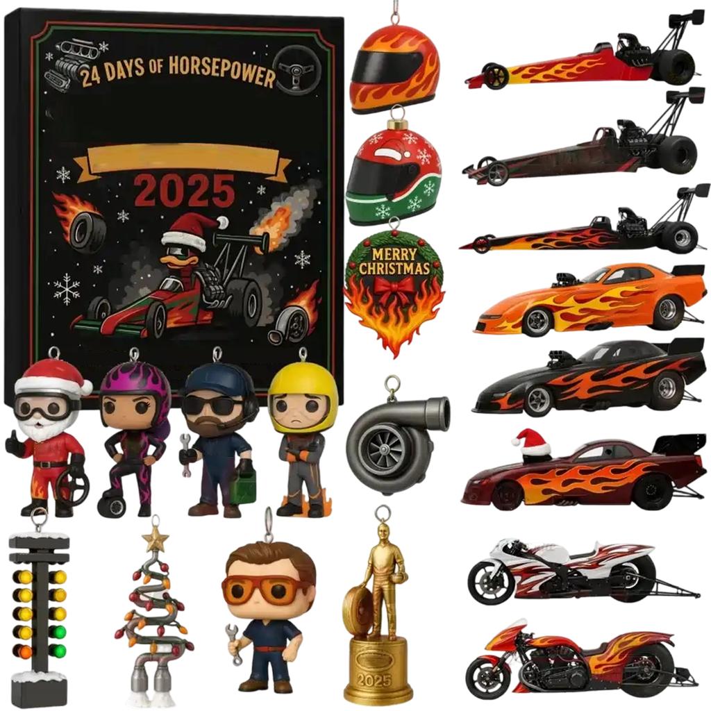 2D Plane+airplane Box +24PC+ Fitness Decoration Advent Christmas Countdown Box Calendar