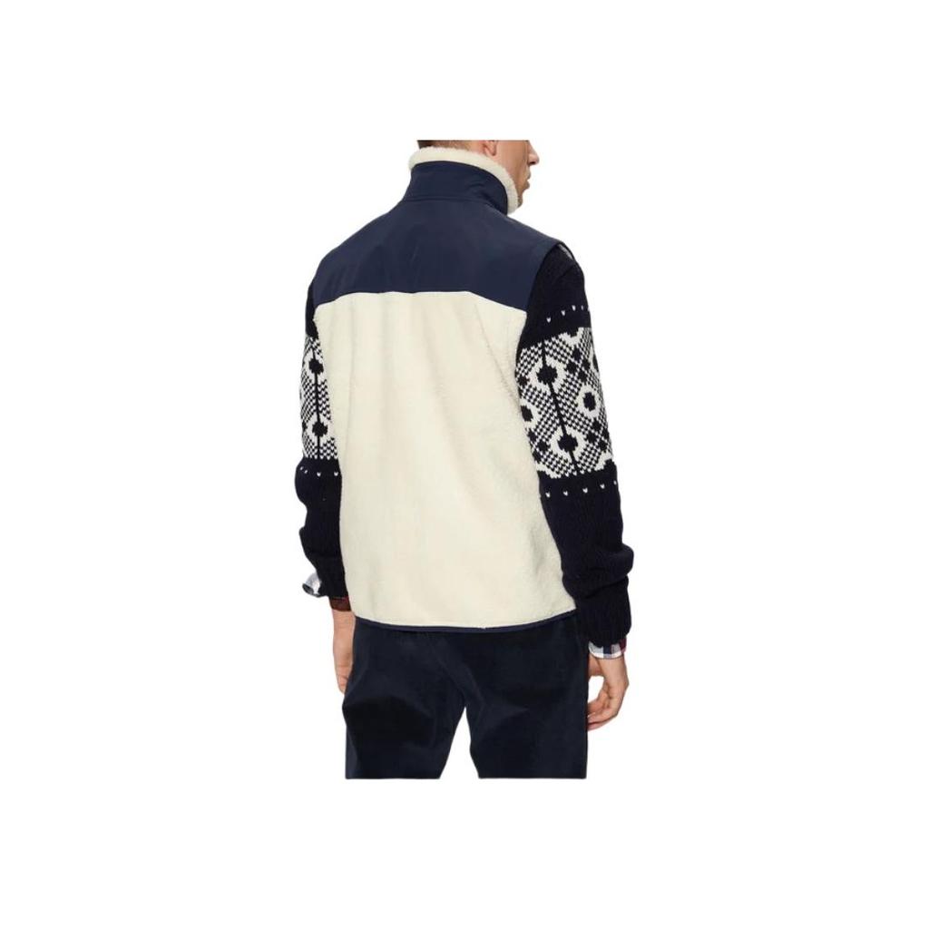 Polo Ralph Lauren Kamizelka bez rękawów z blokami kolorów i haftowanym logo, kołnierzyk stojący, męska, granatowa 710854959-008