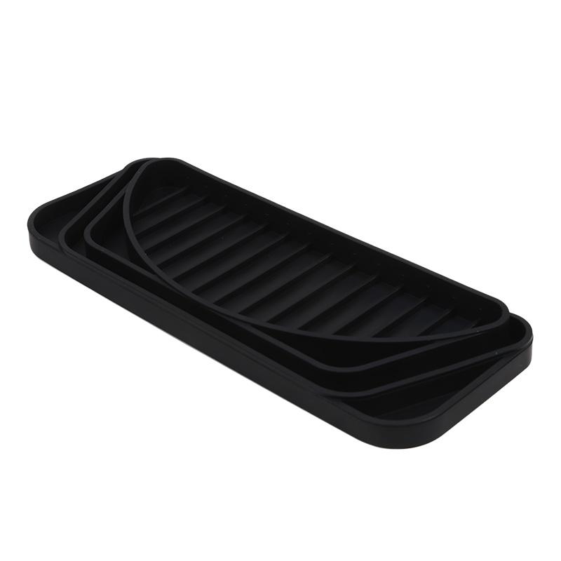 Silicone Refrigerator Drip Tray Reusable Kitchen Fridge Mat Anti Splash Overflow Drainage Catcher for Water Spills