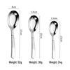 Thickened 316L Stainless Steel Teaspoon: Flat Bottom, Household & Children's Soup Spoon.