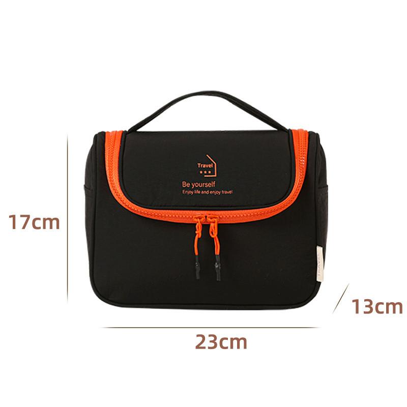 Makeup Bag With Hook And Waterresistant Nylon For Travel And Storage