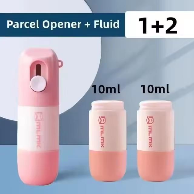 2 in 1 Express Tool Thermal Paper Correction Liquid Package Unpacking Knife Home Office Identity Data Security Protection Liquid