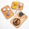 K-UNING Coffee Tray, Cafe Tray, Small Item Holder, Wooden, 225155mm, Square, Japanese Urethane Coating (Coffee Tray Small)