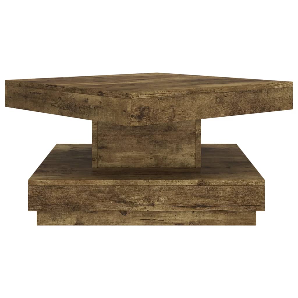 Coffee Table Dark Brown 60x60x35 Cm MDF