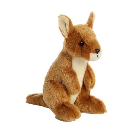 Aurora Adorable Mini Flopsy Kangaroo Plush - Mini Companion Ready for Playful Adventures - For Kids, Toddlers, Adults, and Families of All Ages -