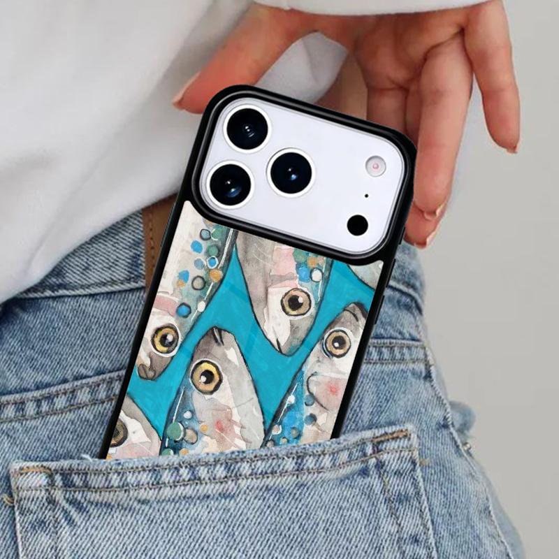 Sardines Salted fish Canned Phone Case for iPhone 17ProMax 12 13 14 15 16e 17 Pro Max Plus Air Cover