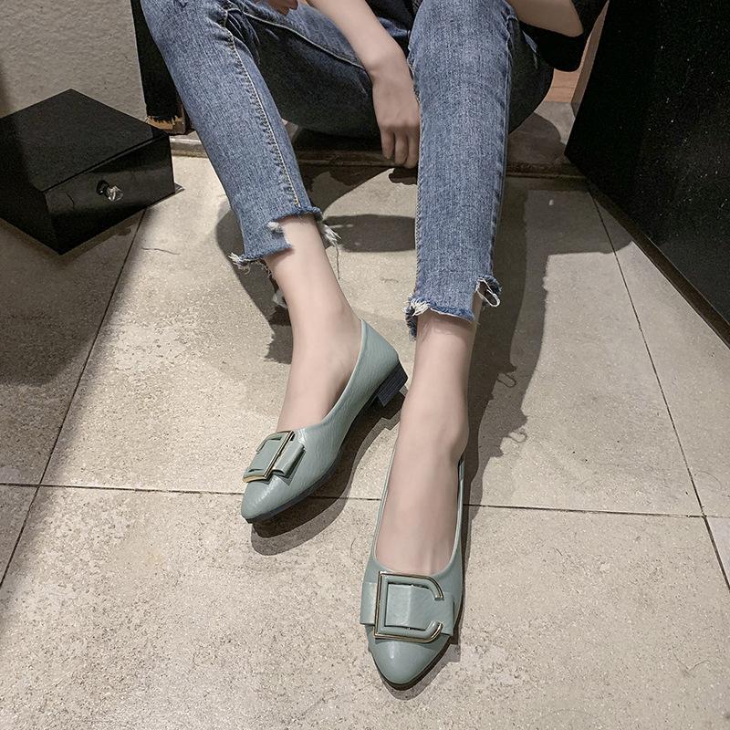 New Korean Version of A Footstool Lazy Shoes Pointed Women's Shoes Shallow Mouth A Footstool Lazy Shoes