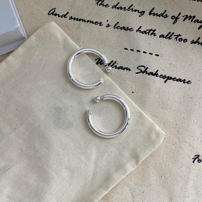 SophieBu*ai Minimalist Circle Ear Cuffs - Elegant High-End Hoops Earrings