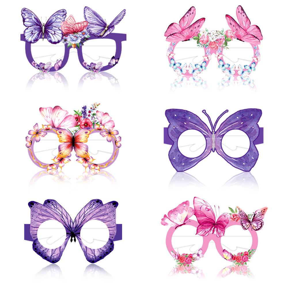 

6PCS/Set Butterfly Glasses Kids Birthday Party Gifts Children s Surprise Gifts Party Favor Shooting Props Party Supplies