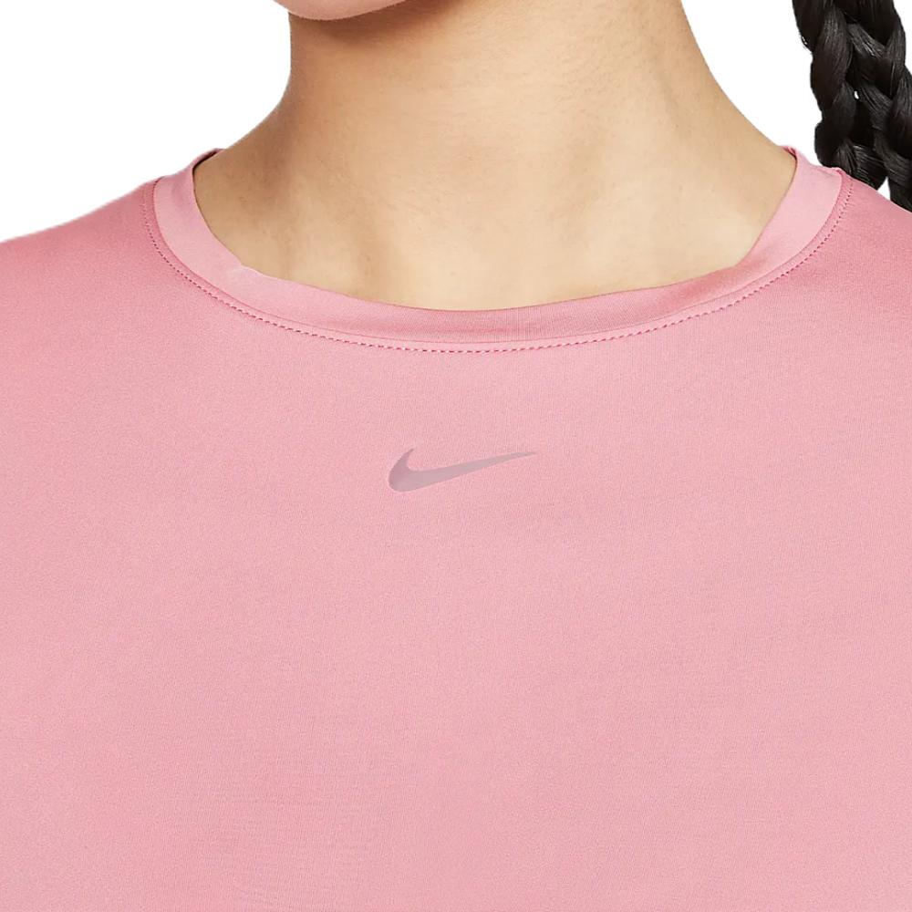 New Nike Dri Fit Regular T Shirt Women's Element Pink/Black HJ1055-699
