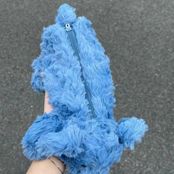 Adorable Elephant Stuffed Pen Bag With Plush Material For Kids School Supplies