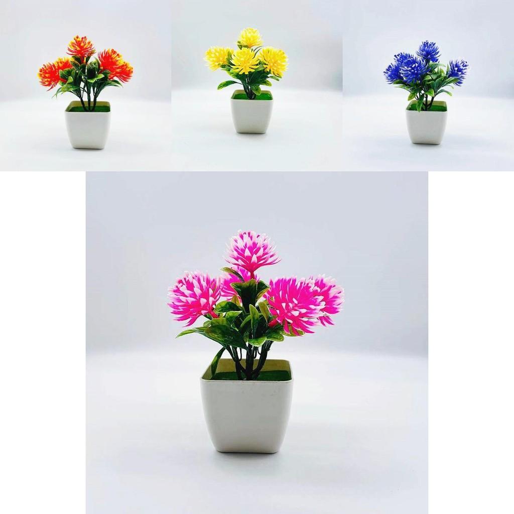 Simulated Decorative Bonsai With Large Pinecone Flowers For Living Space And Gift