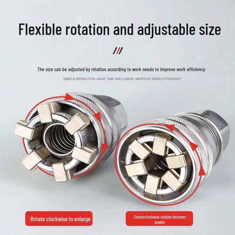 Adjustable Multifunctional Hex Socket Wrench Tool for Manual and Electric Drills