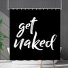 Shower Curtain Waterproof And Mildew-Proof Digital Printing English Alphabet Shower Curtain Bathroom Shower Cloth Partition Curtain Free Of Punching