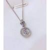 Niche Design Necklace INS Light Luxury Versatile Diamond Inlay Necklace Zircon Pendant Collarbone Chain Jewelry