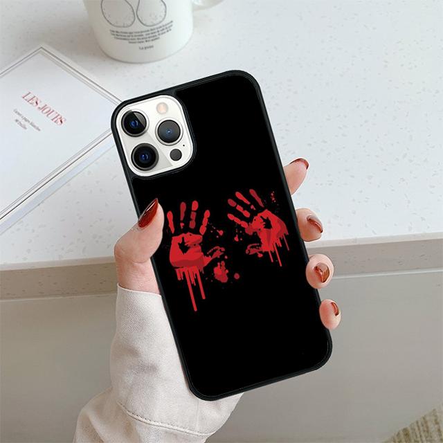 HALLOWEEN BLOODY SPLATTER Phone Case For iPhone 17 Air 14 15 16 13 12 Cover For Apple Pro Max 6S Plus Coque