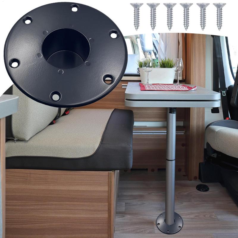 RV Table Base Mount Trailer Table Base Replacement Table Base Mount With Mounting Screws RV Table Pedestal Trailer Table tools