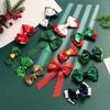 1PCS Christmas Children's Red Bow Hairpin Princess Versatile Back Head Hairpin Girl Top Clip New Year Girl Headwear