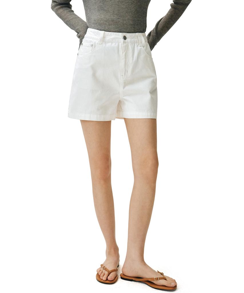 Deketeuumeon Signature Denim Shorts Dcwpt007Ivory