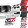 Car Grille Emblem Rear Decal for S0 GR Toyo Gazoo Racing CHR Avalon Supra Corolla Rav4 Avensis Auris Yaris Head Trunk Badge JH0
