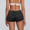 2025 Euro Lace Layered Mini Skirt with Patchwork and Ultra-short Hot Pants – Spring Trend Style