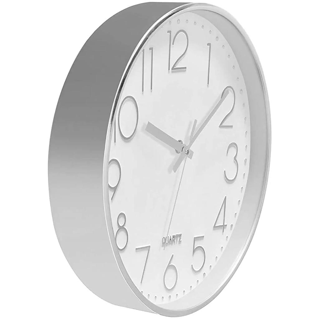 Modern Stylish  Wall Clock, Silent Non-Ticking Wall Clock Round 8 Inch Clock Easy To Read Office School  Living Room Decoration