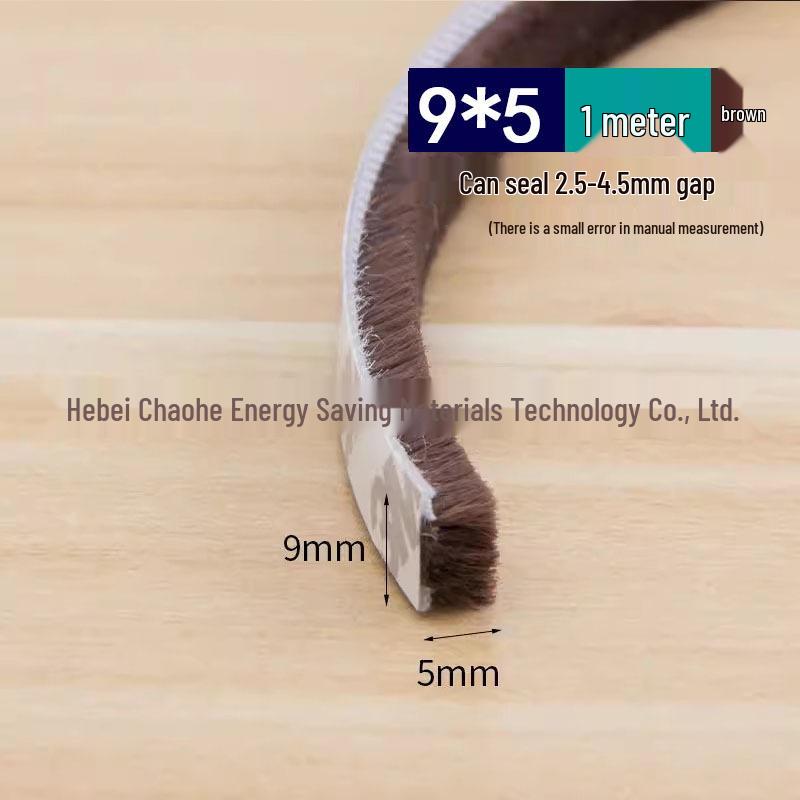 Self-Adhesive Wool Weather Stripping for Doors and Windows