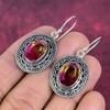 Bi-Color Tourmaline Earrings Gemstone Jewelry, 925 Solid Sterling Silver Handmade Earrings, Latest Design Jewelry