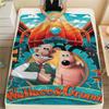 Wallace & Gromit Flanelldecke mit Aufdruck, Hohe Qualität, Bequem für alle Jahreszeiten, Heimdekoration, Wärme und Komfort