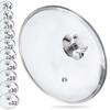 Glass Lid for Pots, Pans, Saucepans, Universal 28 Cm