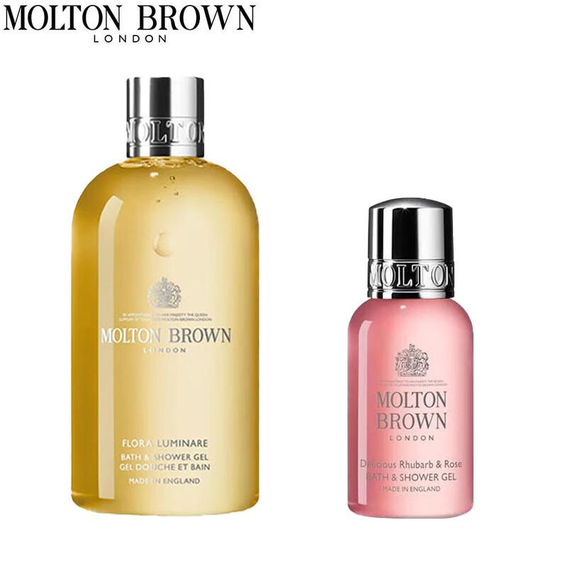 Molton Brown Duschgel-Set: Blume des Lichts & Rhabarberrose